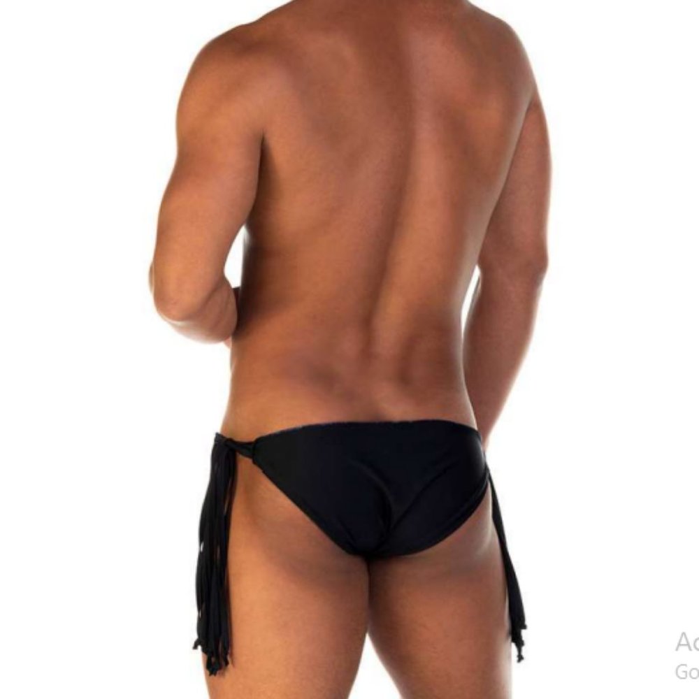 GIGO ROSE BLACK SWIM BRIEF - Picture 3 of 9
